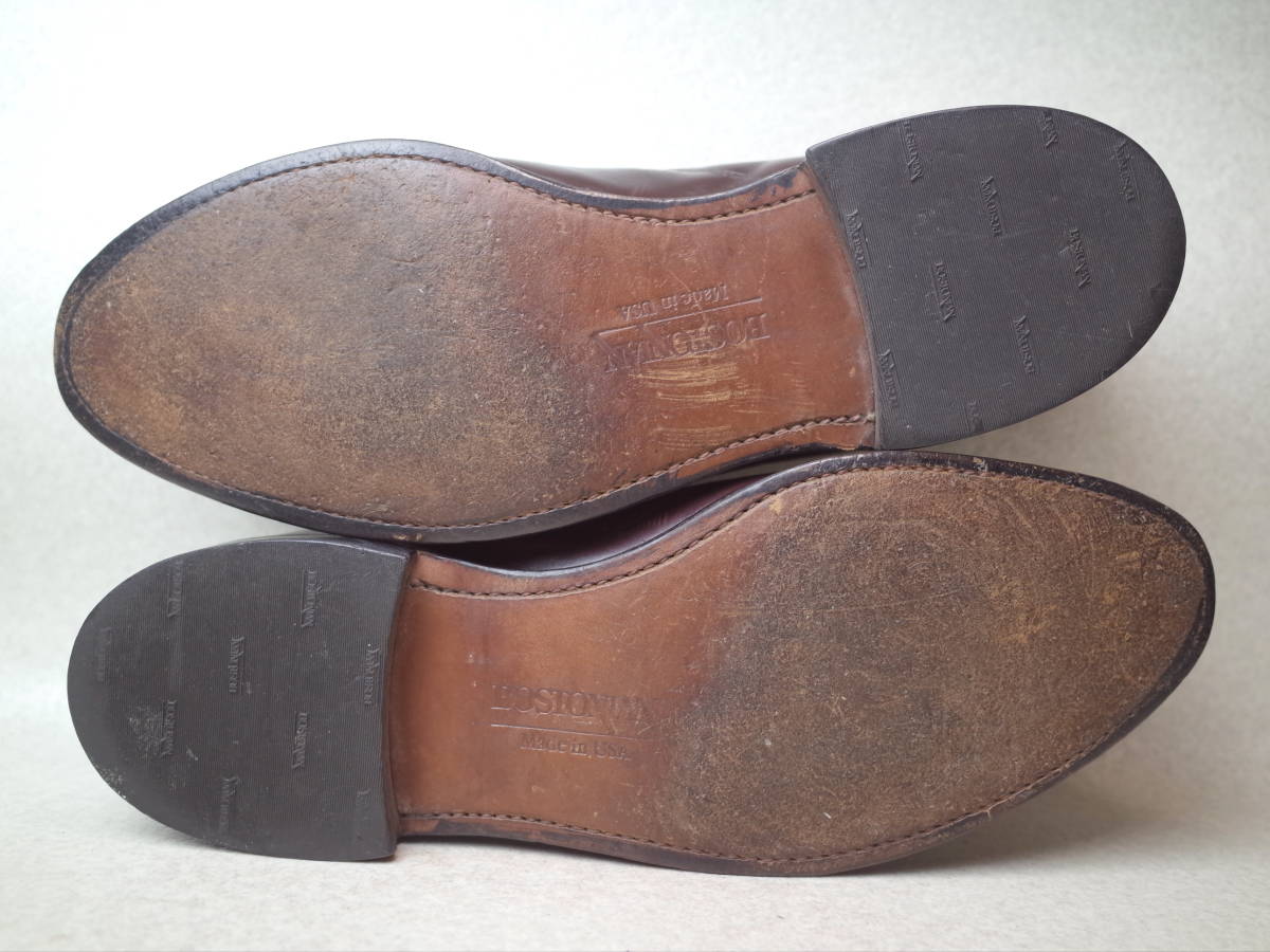 [ prompt decision price successful bid free shipping ]2279#BOSTONIAN/ Boss toni Anne #USA made old Logo / Vintage / tassel Loafer / slip-on shoes / Goodyear /30cm#