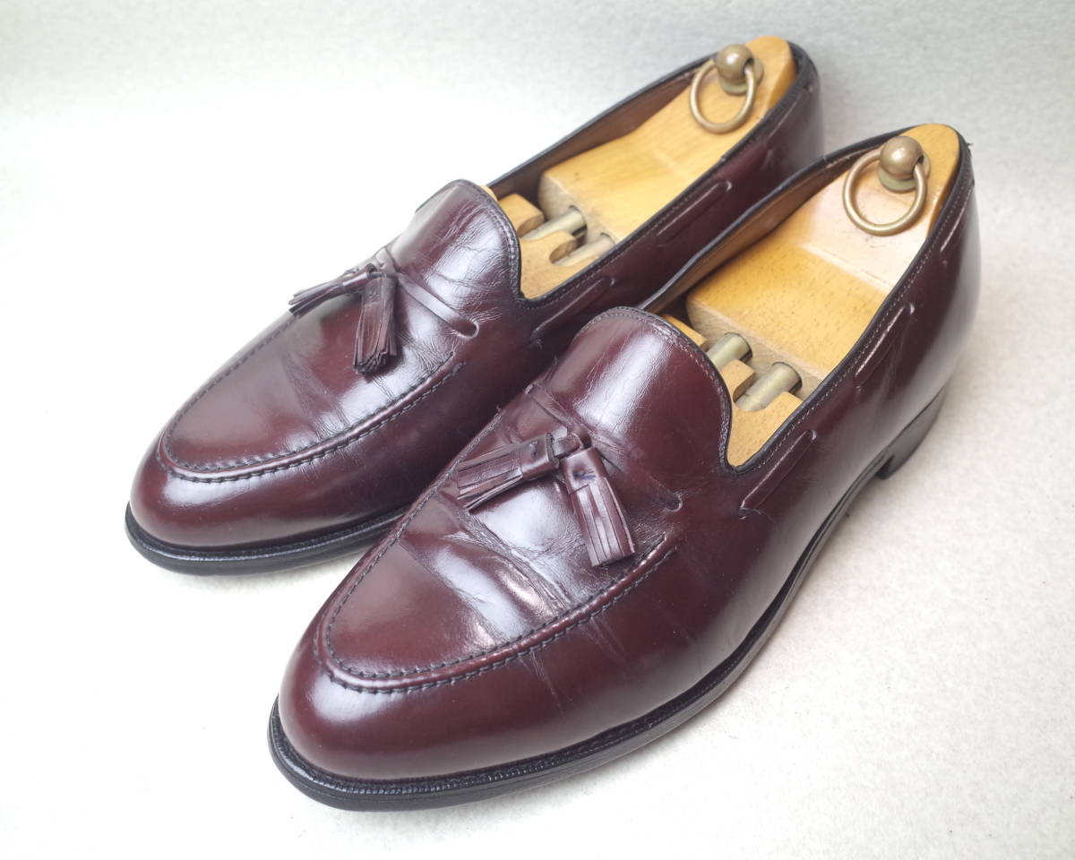 [ prompt decision price successful bid free shipping ]2279#BOSTONIAN/ Boss toni Anne #USA made old Logo / Vintage / tassel Loafer / slip-on shoes / Goodyear /30cm#