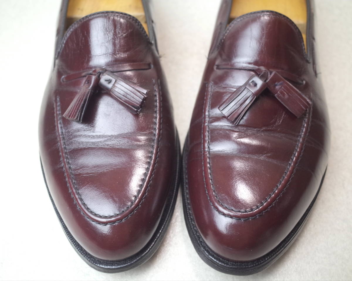 [ prompt decision price successful bid free shipping ]2279#BOSTONIAN/ Boss toni Anne #USA made old Logo / Vintage / tassel Loafer / slip-on shoes / Goodyear /30cm#