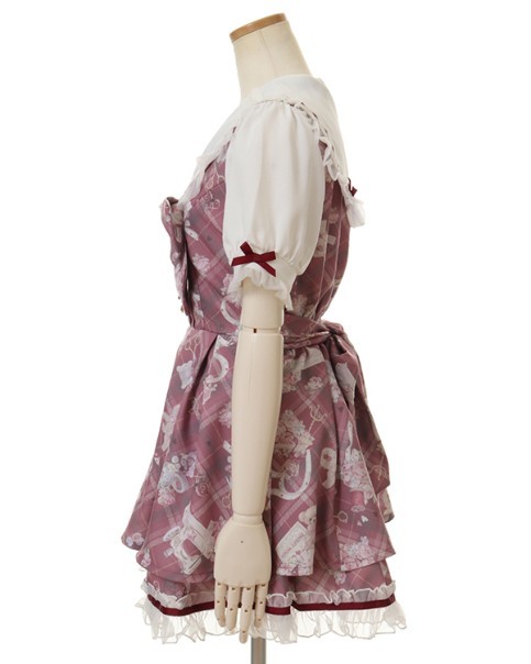 LIZ LISA リズリサ Sewing Bear柄 セットアップ レッド 新品・未開封 LIZ LISA リズリサ Sewing Bear柄 セットアップ レッド 新品・未開封