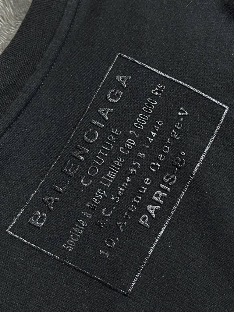 国内正規品 BALENCIAGA バレンシアガ Tシャツ バックロゴ バレンシアガジャパン タグ スクエアロゴ