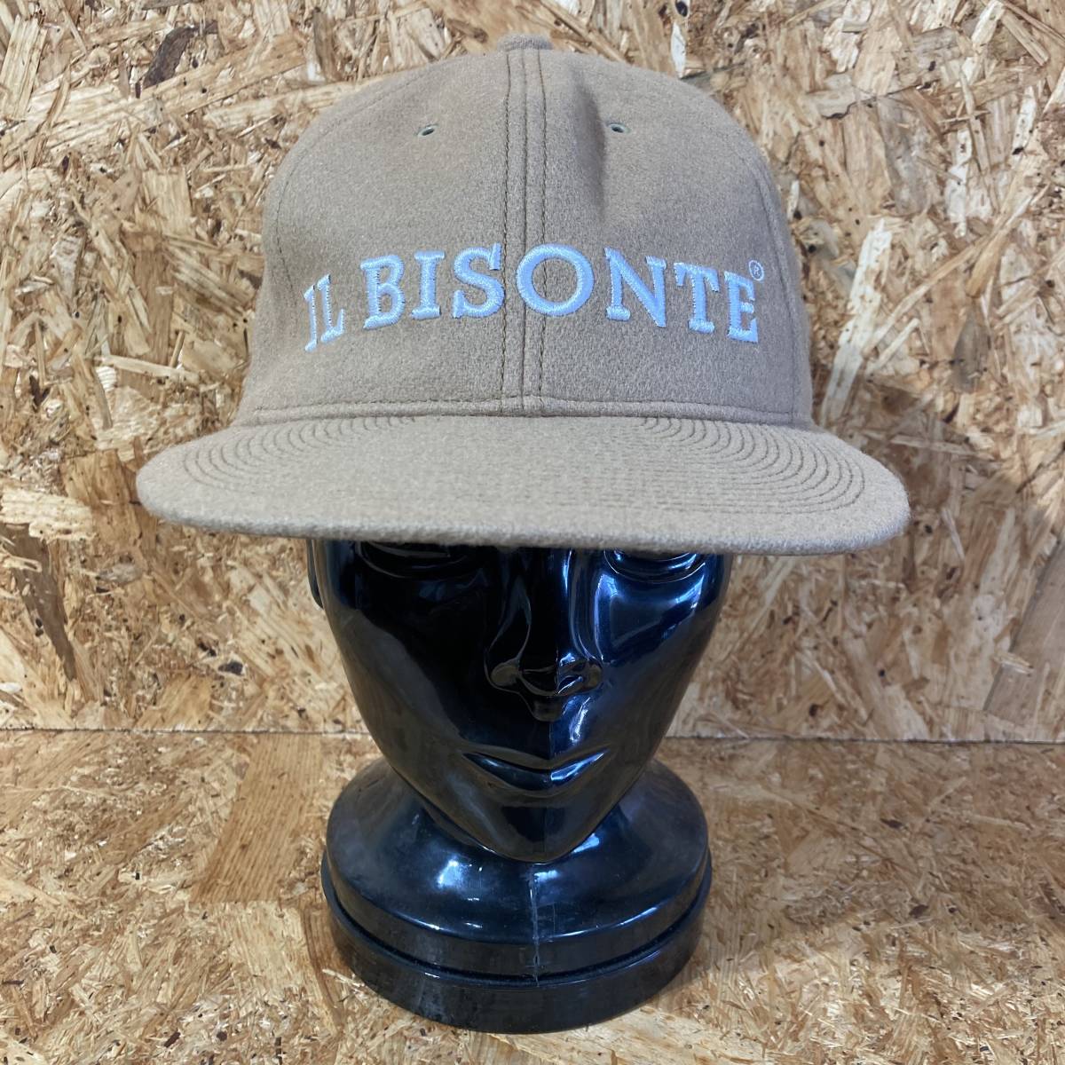 IL BISONTE POTEN PROFESSIONAL BASEBALL CAP collaboration special order limitation po ton wool leather Baseball cap hat 