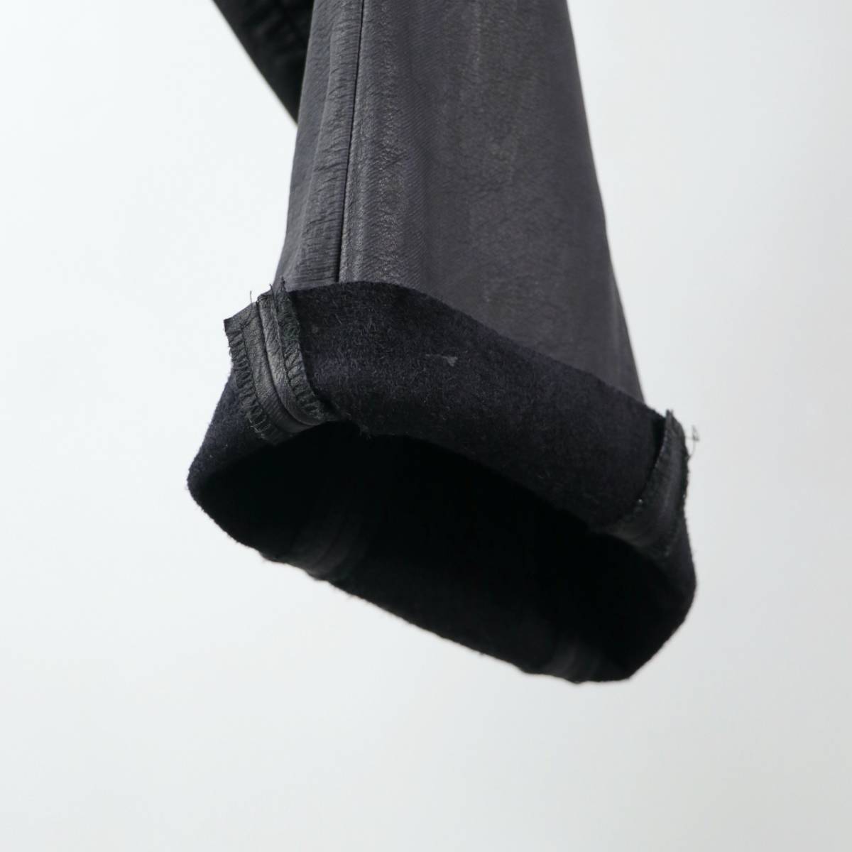 DIRAIN ディレイン カーブシルエット レザーパンツ 革パン サイズ1