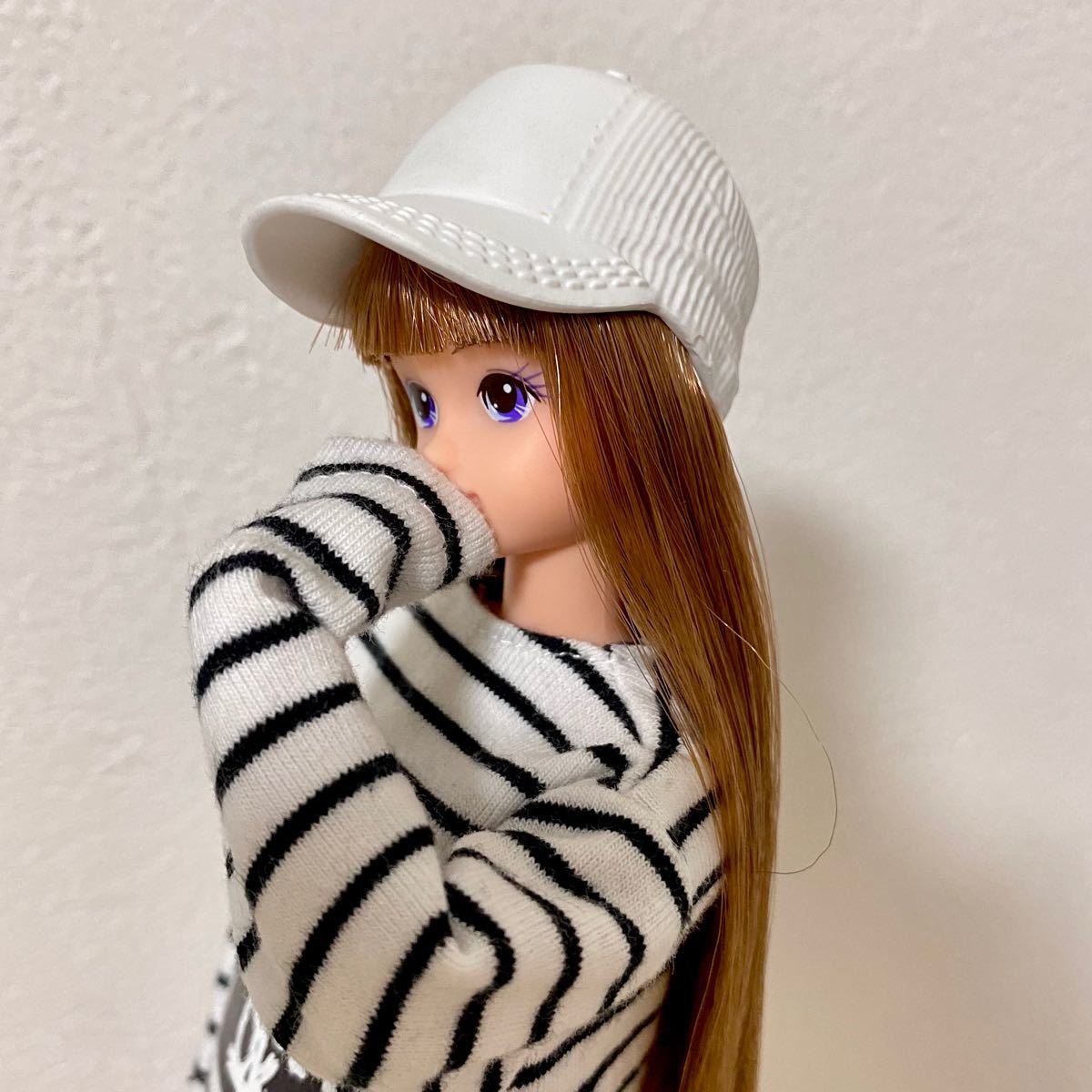 1/6 スケール ドール キャップ 白 帽子 バービー 人形 momoko 1/6 スケール ドール キャップ 白 帽子 バービー 人形 momoko