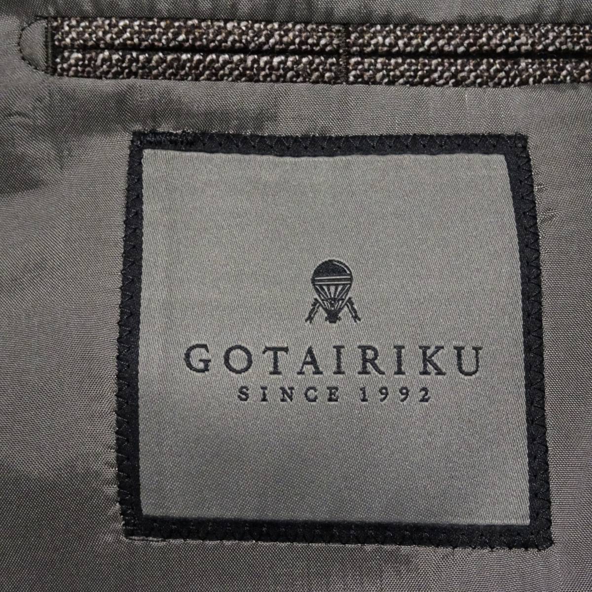 ◆GOTAIRIKU/五大陸◆Loro Piana/ロロピアーナ社製 SILK AIR三者混 メランジジャケット【38(A6)】8.8万_画像7