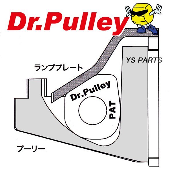 [正規品]Dr Pulley/Drプーリーウエイトローラー23×18角型24.0g 6個 キムコグランドディンク250[GRAND DINK 250]エキサイティング[XCITING]_画像7