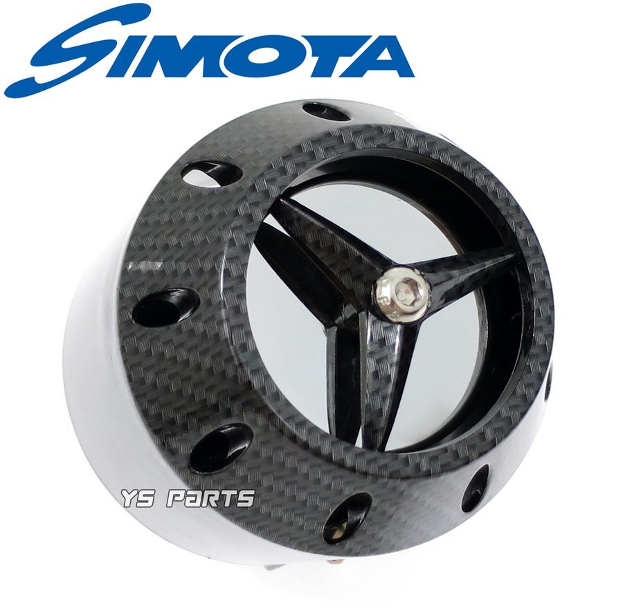 SIMOTA高性能パワーフィルター50mmカーボン シグナスX/ジョグ2JA/ジョグ2TA/2TE/2EX/BW'S50[3AA]ジョグスポーツ3CP1チャンプRS/チャンプCX_画像3