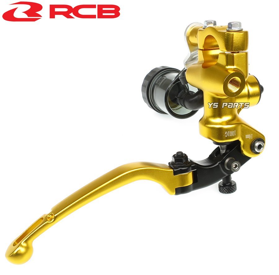 レーシングボーイ(RCB)鍛造ラジアルマスターシリンダー金14mm バーグマン200/スカイウェイブ250/スカイウェーブ250等[ブレーキスイッチ付]_画像6