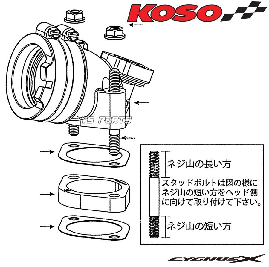 KOSOラージサイズインマニ34mm-36mm 4 型シグナスX[SEA5J/BF9/2UB]5型シグナスX[SED8J/B8S/B2J]1型BW'S125/BWS125[台湾5S9]_画像8