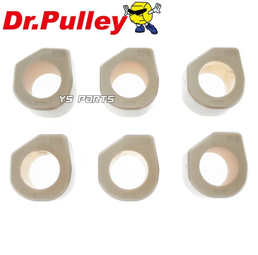 [正規品]Dr Pulley/Drプーリーウエイトローラー23×18角型24.0g 6個 キムコグランドディンク250[GRAND DINK 250]エキサイティング[XCITING]_画像2