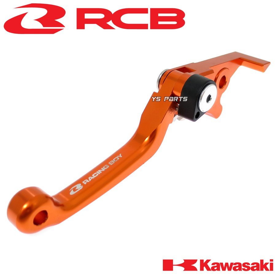 [限定]レーシングボーイ(RCB)CNCブレーキレバー右側/橙 KSR110/KS-？/KSR-？/KS？/KSR？/KS1/KS50/KSR50[Al-Zn-Mg-Cu超々ジュラルミン採用]_画像2