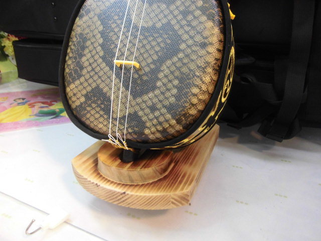 **( free shipping ) 19.980 jpy human work leather . Okinawa sanshin, soft case, sanshin pcs each one piece set 