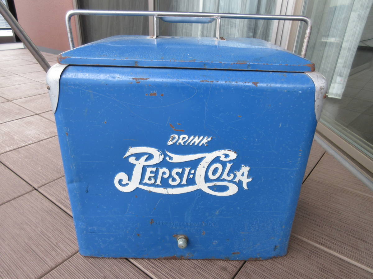 ビンテージ激レア PEPSI COLA クーラーボックス ダブルドット 40~50