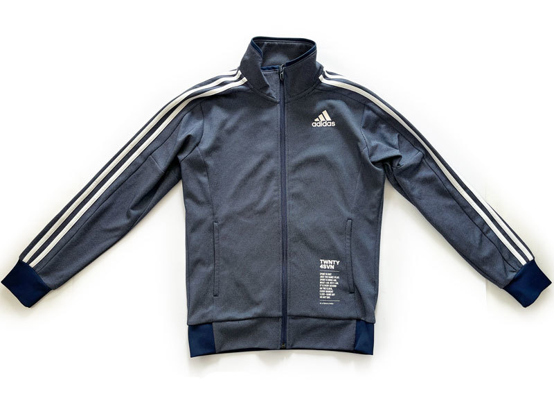 adidas アディダス TWNTY4SVN デニム風生地 climalite ジャージ 上下