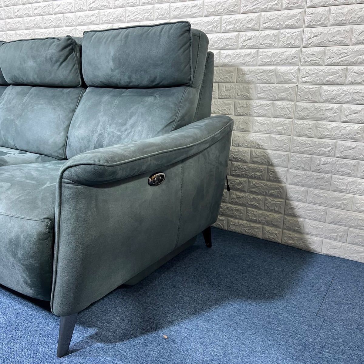 ワタリジャパン 電動リクライニングソファ 3人掛け ソファ 家具
