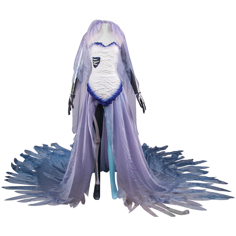 実物撮影 ハロウィン ゾンビの花嫁 エミリー コスプレ衣装風 実物撮影 ハロウィン ゾンビの花嫁 エミリー コスプレ衣装風