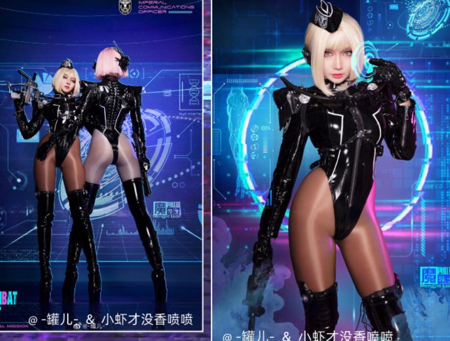 暗黒王朝帝国通信官コスプレ衣装+帽子+靴下(漆皮)風(ウィッグ 暗黒王朝帝国通信官コスプレ衣装+帽子+靴下(漆皮)風(ウィッグ