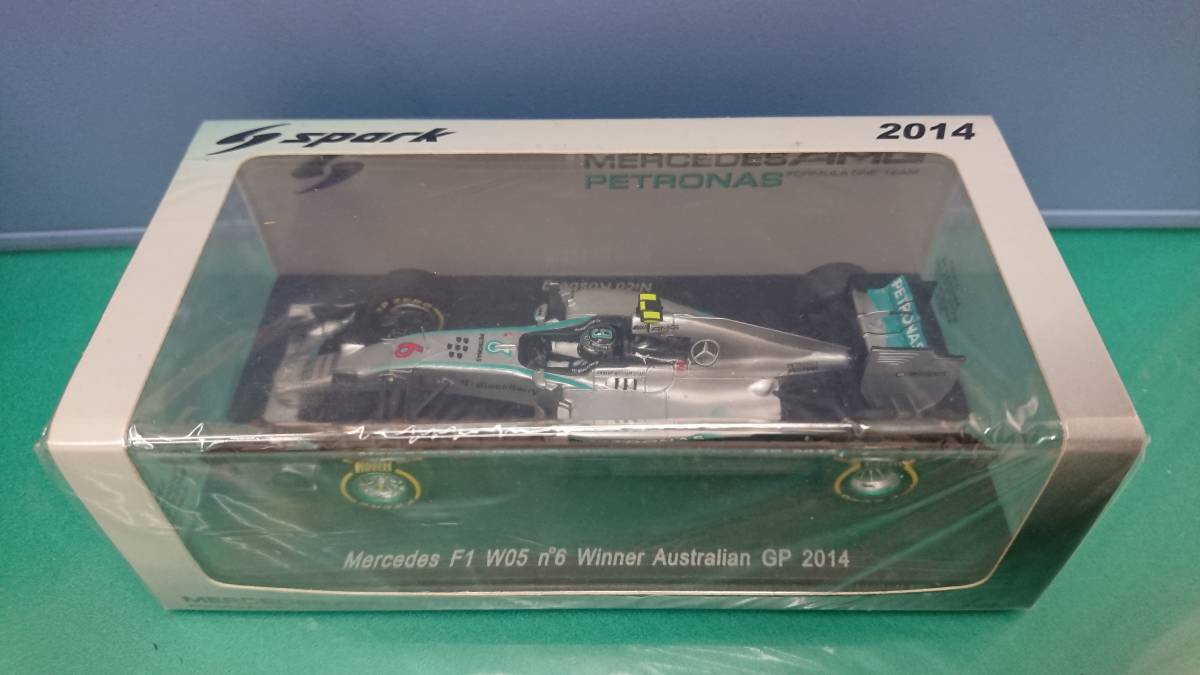 spark 1/43 ニコ・ロズベルグ　メルセデス F1 W05 No.6 Winner AUSTRALIAN GP 2014