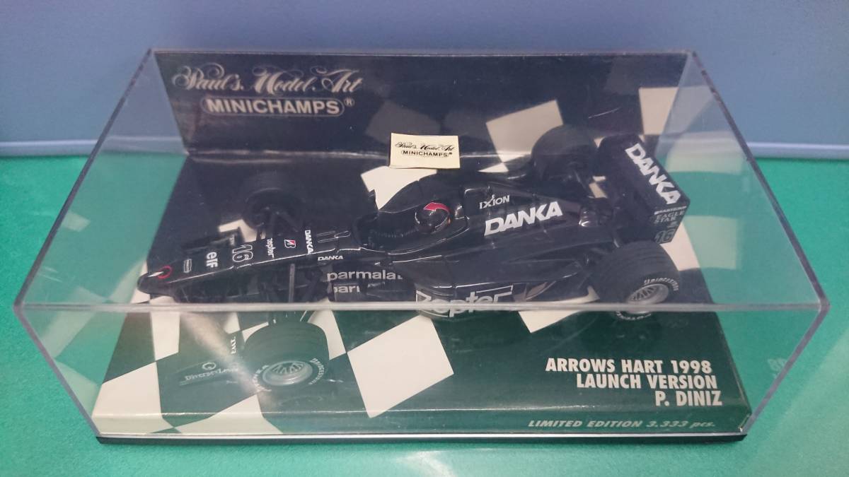 MINICHAMPS 1/43 アロウズ ハート 1998 LAUNCH VERSION ペドロ・ディニス　ミニチャンプス_画像1