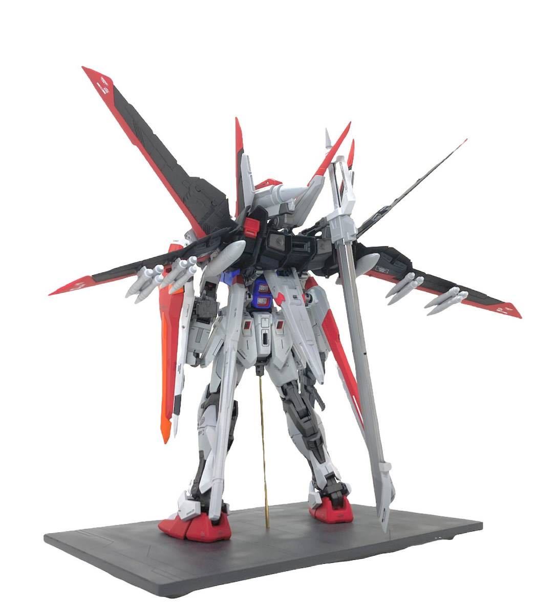 MBF-02+EW454F ストライクルージュ オオトリ装備 Ver.RM strike collar 全塗装完成品(MG) (ガンプラ) _画像4