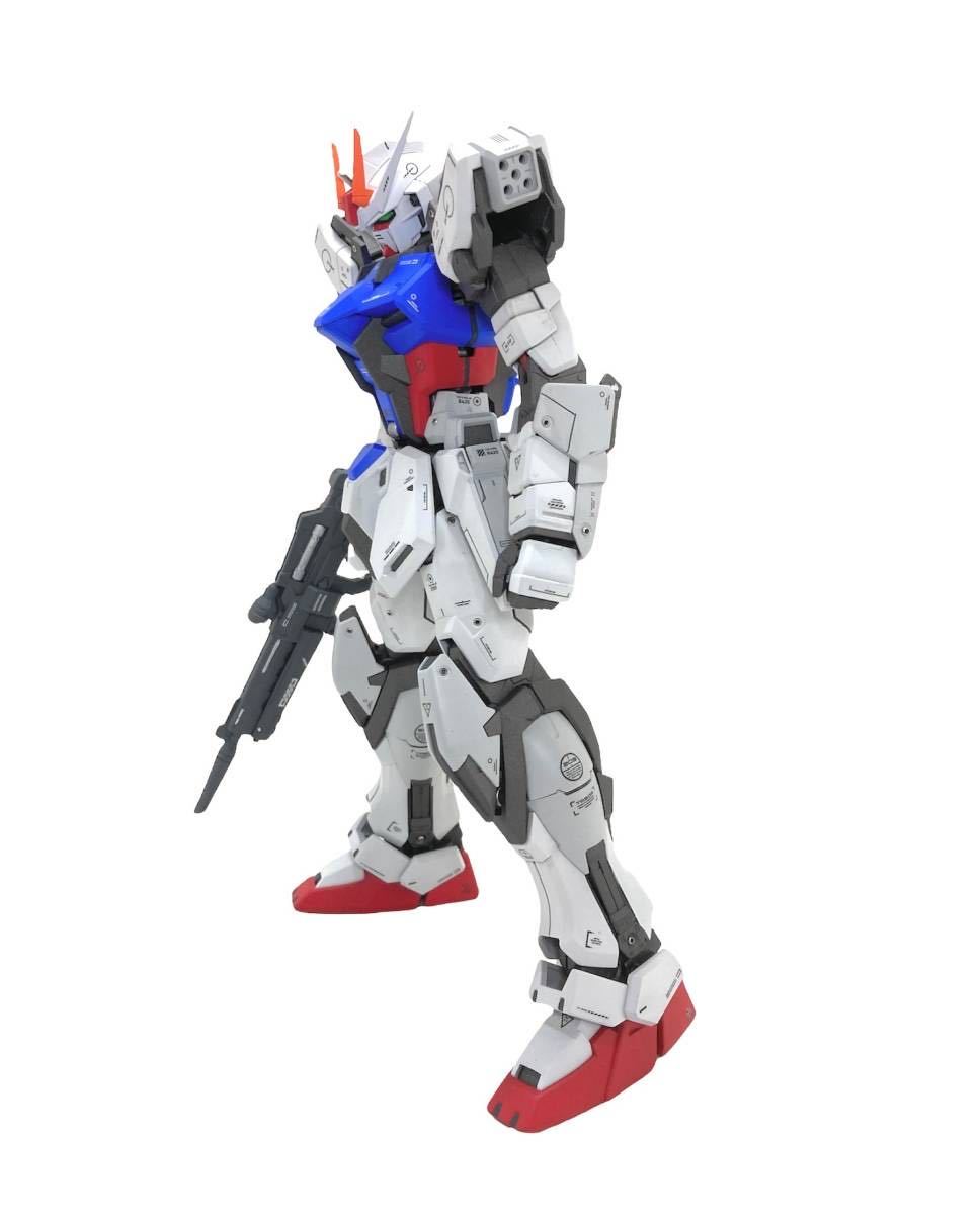 MBF-02+EW454F ストライクルージュ オオトリ装備 Ver.RM strike collar 全塗装完成品(MG) (ガンプラ) _画像7