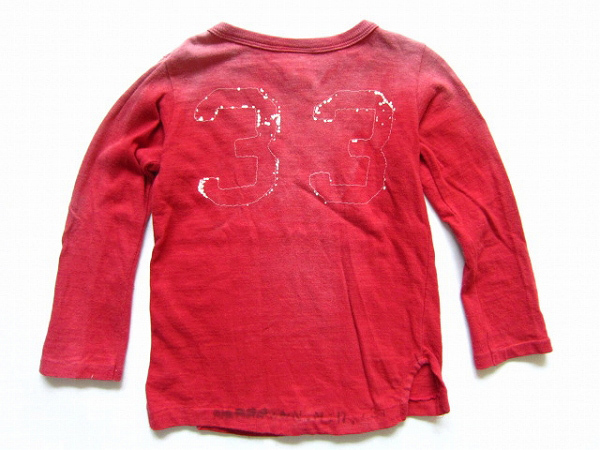 子供服 2点セット デニム&ダンガリー ビンテージ加工 Tシャツ【120・110】カットソー キッズ 2枚まとめ売り PV-11-9208_画像5