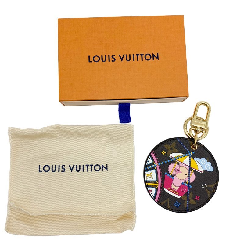 * beautiful goods * LouisVuitton Louis Vuitton vi vi enn monogram key ring key charm M69855 used A[. shop pawnshop S0447]
