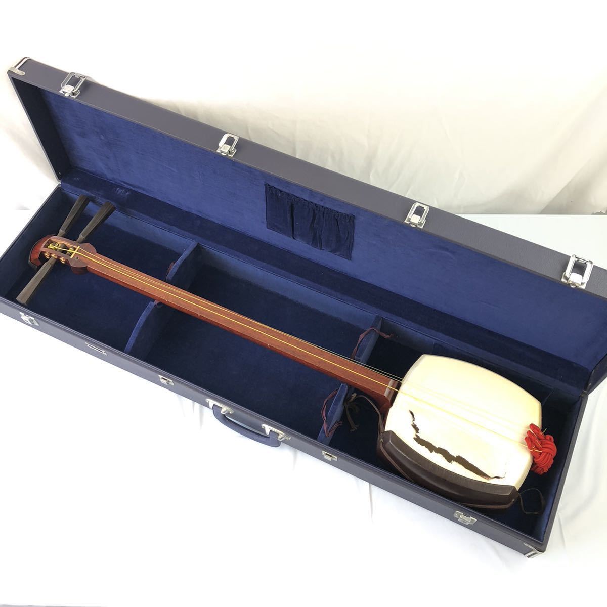 和楽器 三味線 袋 ハードケース付き 津軽三味線 唄 弦楽器 伝統楽器