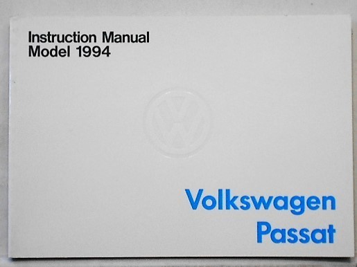 VW Passat Model '1994 取扱説明書_画像1