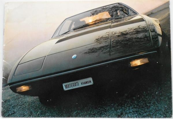 MASERATI KHAMSIN распродажа каталог 