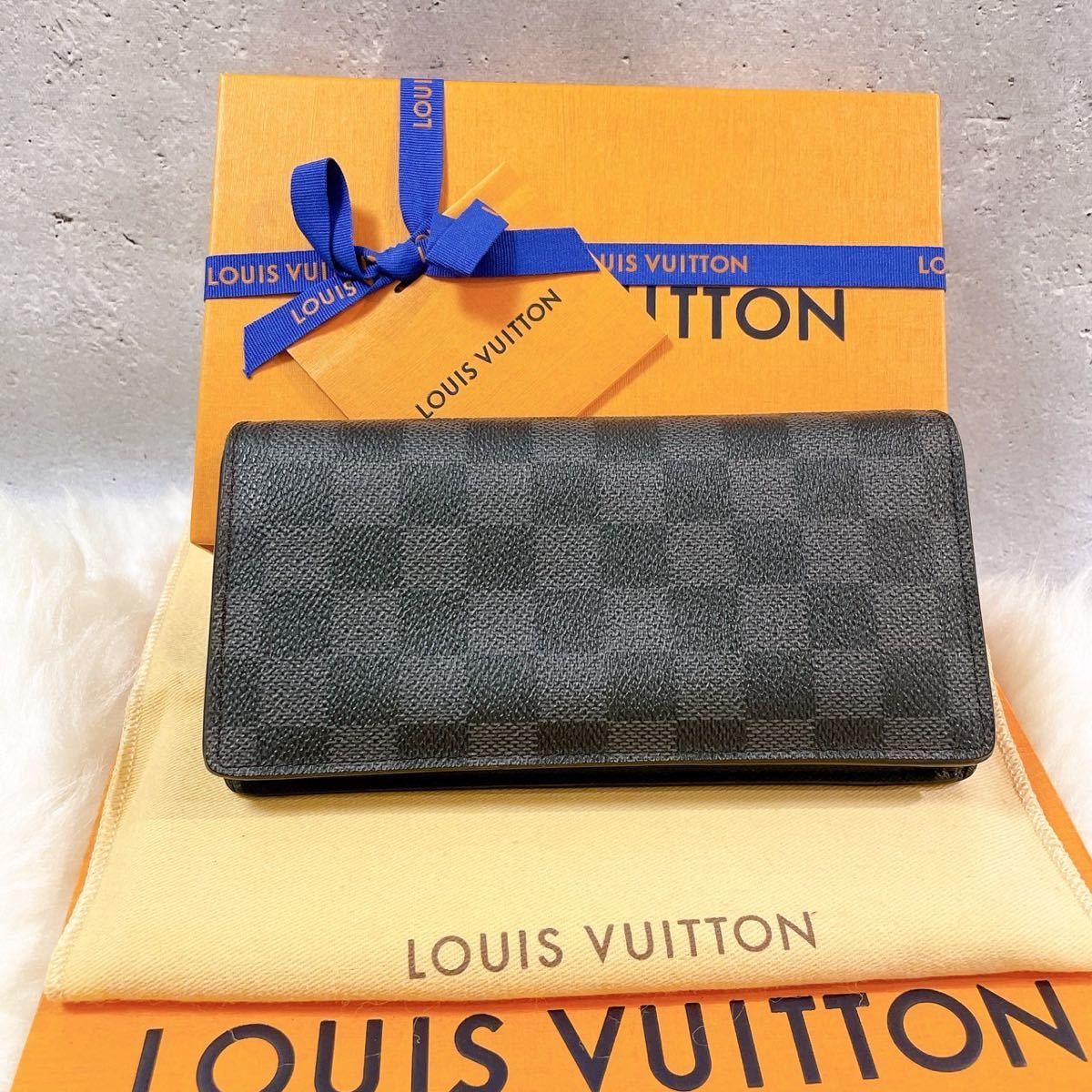 LOUIS VUITTON ルイヴィトン 長 財布 ポルトフォイユ ブラザ ダミエ