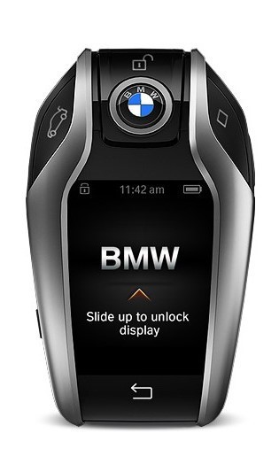 ＢＭＷ G30/G11/G01(ディスプレイキー) カーボンキーケース/レッド【AUTOTECKNIC/オートテクニック製】新品/G31/G12/_適合キー(参考写真)