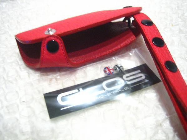 MINI R50/52/53 レザーキーケース・type2/レッド(赤)【CLOS/クロス製】新品/BMWミニ/廃盤品/_画像2