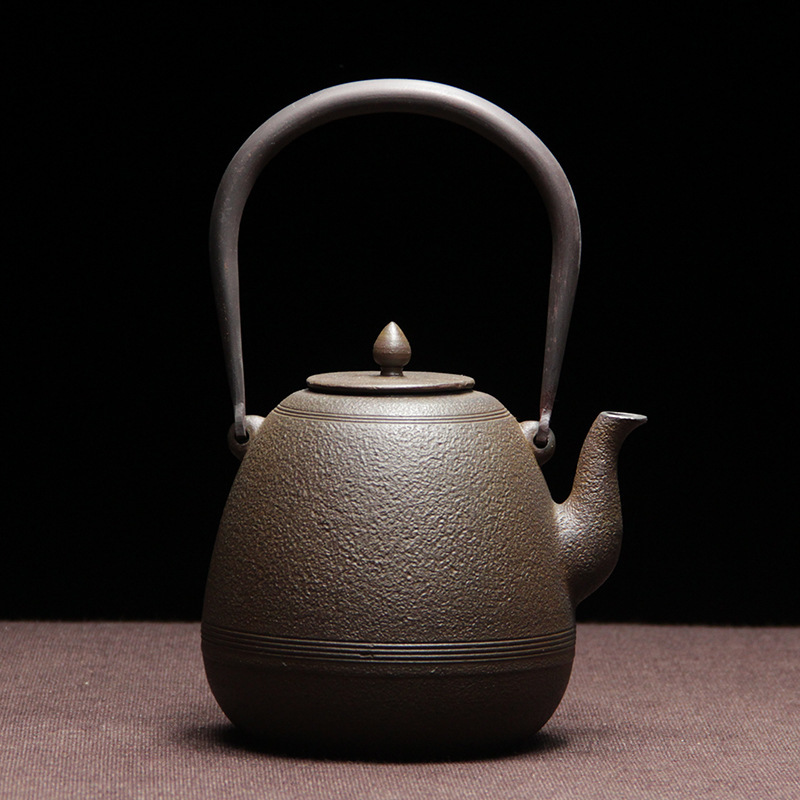 砂鉄 鉄壺 コーティングなし 手作り鉄 やかんを沸かす お茶の道具 