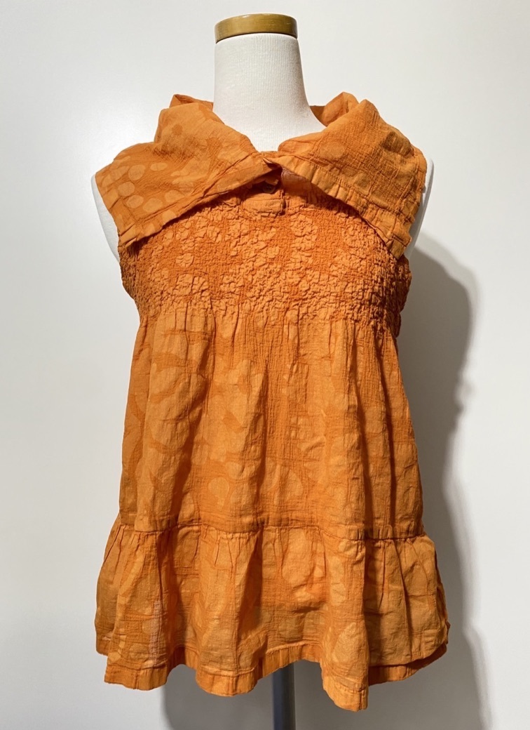 希少 美品▽me ISSEY MIYAKE イッセイミヤケ シワ加工 ノースリーブ