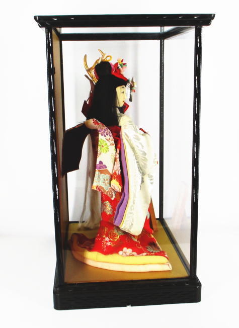 日本人形 舞踊人形 八重垣姫 大峰作 6号KP 昭和作品 ガラス 日本人形 舞踊人形 八重垣姫 大峰作 6号KP 昭和作品 ガラス