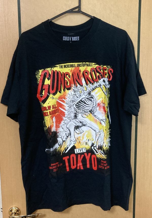 未使用品【Tシャツ】Guns N' Roses / 東京　2017【L size】Tokyo/Un-used_画像1