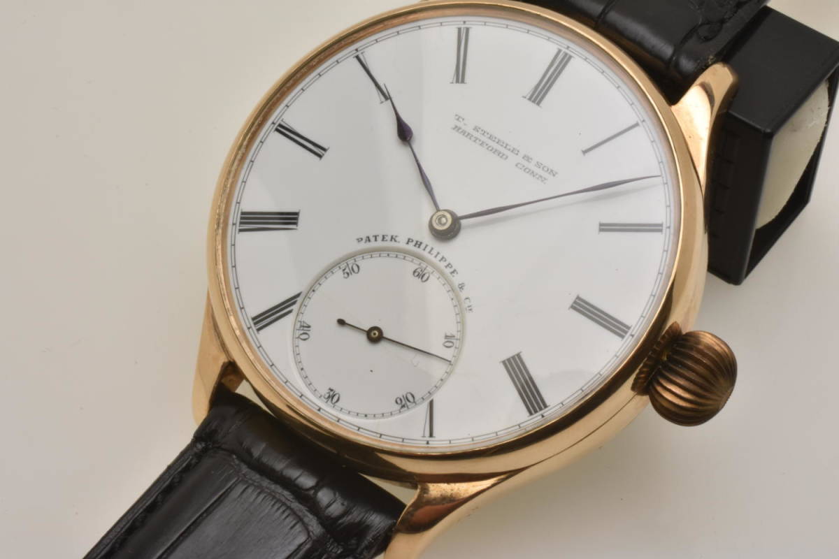 ★1900年代製懐中時計ムーブ使用 パテックフィリップ 大型腕時計★_画像4