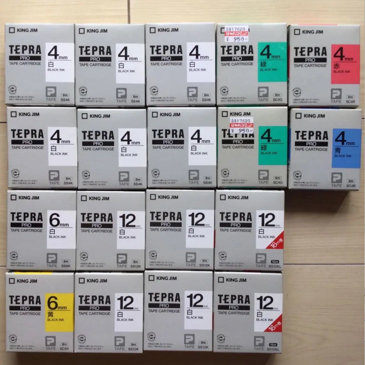 新品　未開封　テプラ　TEPRA  PROTAPE  CARTRIDGE  KING JIM 18箱