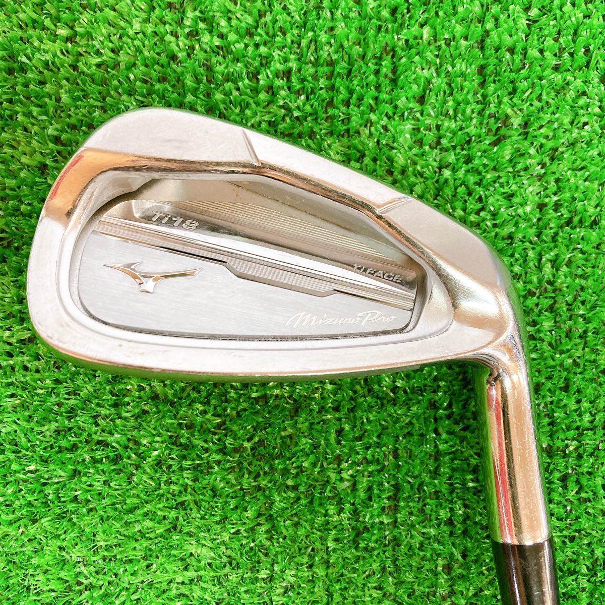 ★Mizuno Pro★ミズノ プロTi18アイアンセット Ti FACE MFUSION エムフュージョンi53-R 6-9Pw 5本 ゴルフクラブ カーボンシャフト 　_画像8