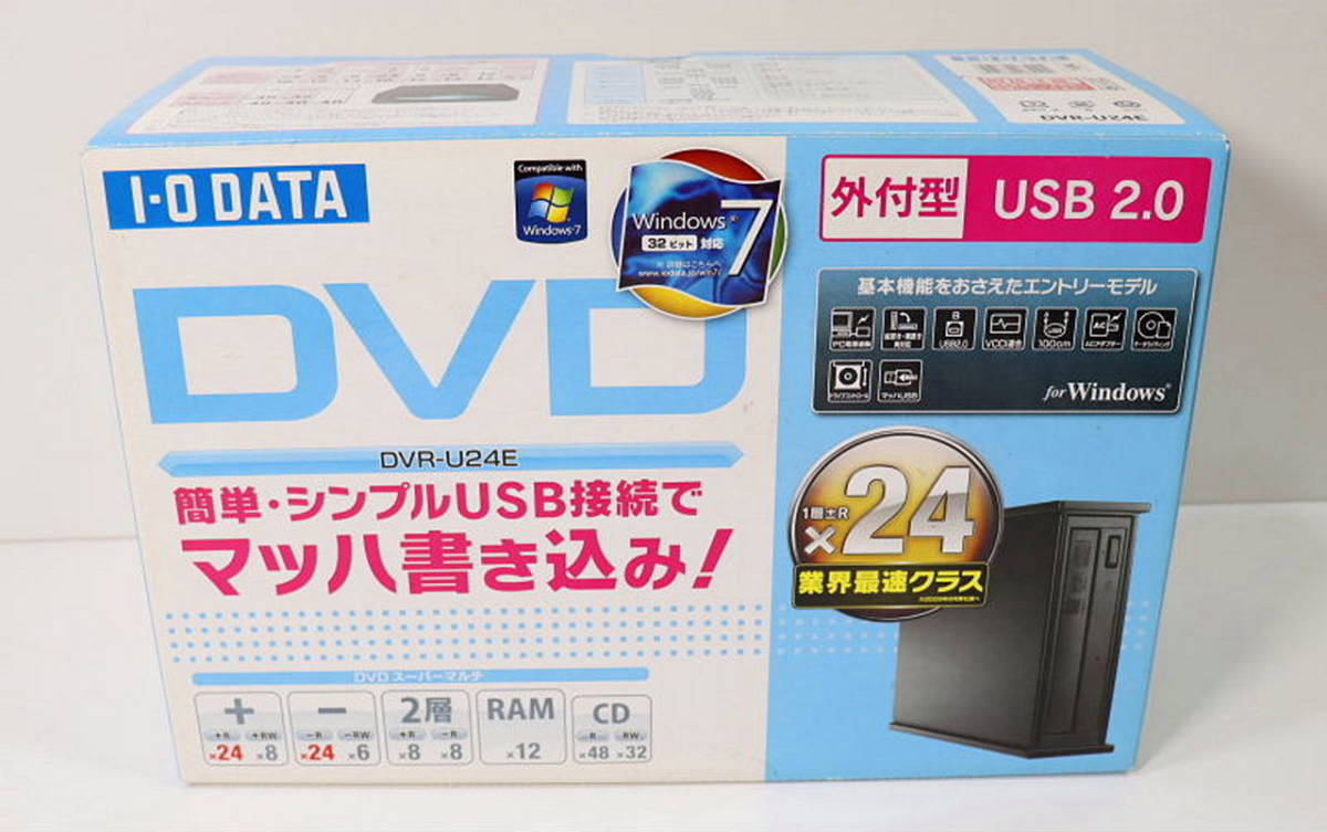 I DATA DVDドライブ DVR-U24 DVD±R24倍速書き込み対応 ディスクトップPCならフロントローディンクがお薦め(DVDマルチドライブ)｜売買されたオークション情報、yahooの商品情報をアーカイブ公開  - オークファン（aucfan.com）