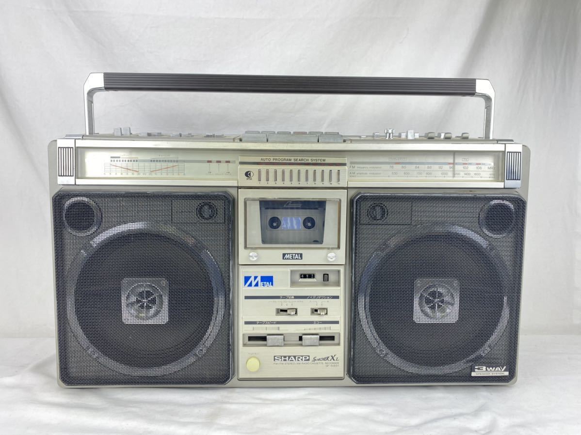 SHARP シャープ FM/AMラジオ付ステレオカセットテープレコーダー GF