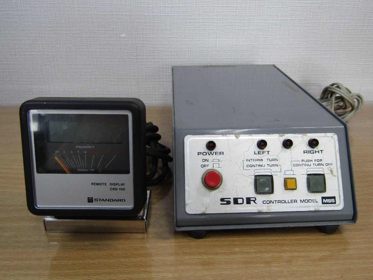 アマチュア無線　STANDARD リモートディスプレイ CRD100 　SDR CONTROLLER MODEL MSS　2点セット　動作未確認　現状品　K-5_画像1