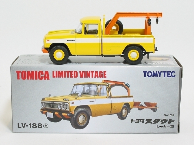 トヨタ スタウト レッカー（黄）LV-188b【トミーテック社1/64ミニカー】【トミカの時】_画像3