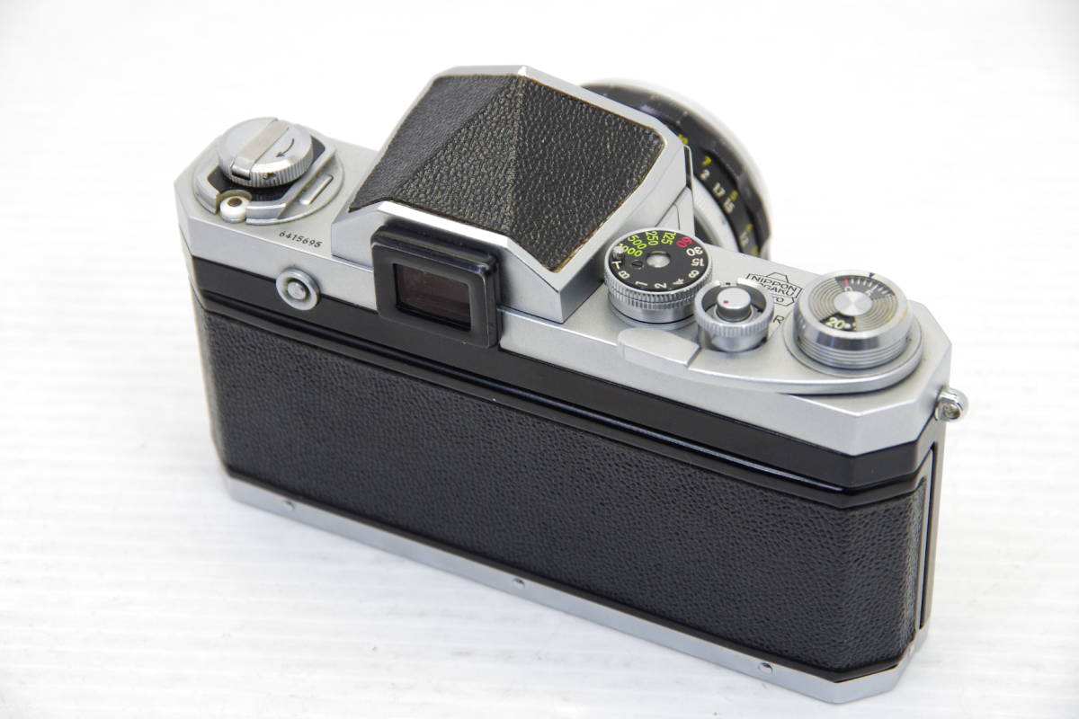 ☆ジャンク?☆ニコン Nikon F アイレベル + NIKKOR-S Auto 1:2 f=5cm