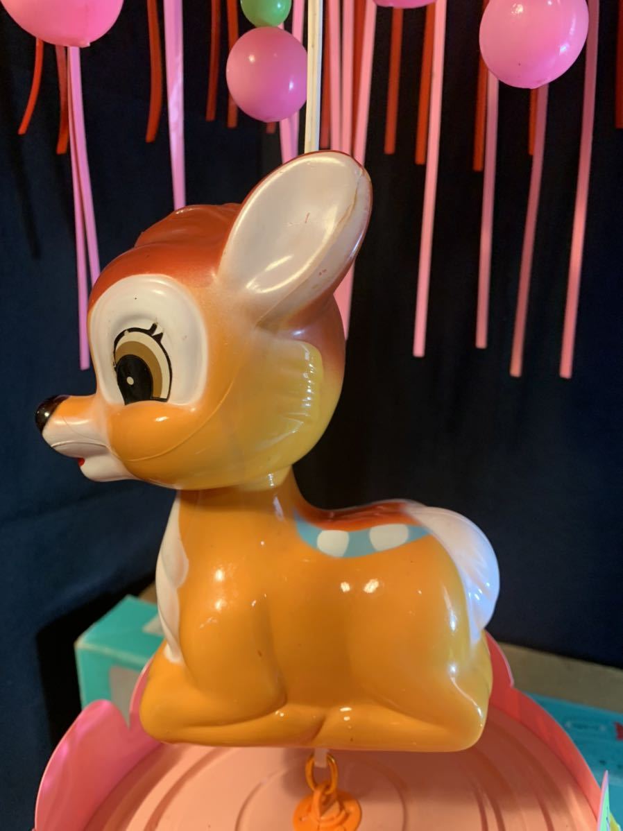  Disney childcare toy ks is la. IC electron music box Merry Bambi Disney cell Lloyd rare Showa Retro that time thing goods for baby (5259)