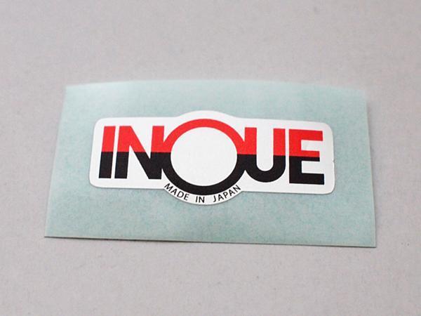 赤黒★イノウエハンドル用ステッカー当時物★新品リプロ★INOUE_素材、刷色まで拘って制作しました