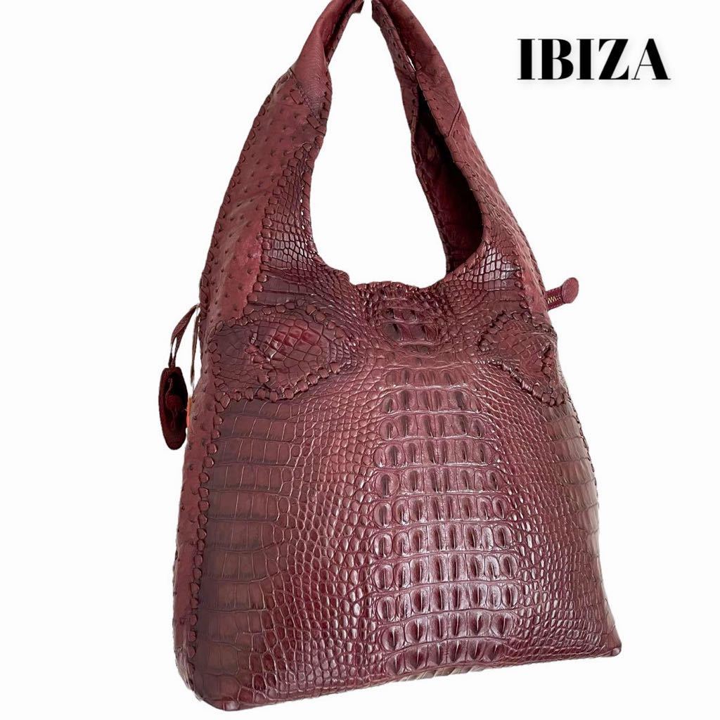 売れ筋新商品 IBIZA イビザ ショルダーバッグ 最高級クロコダイル ...