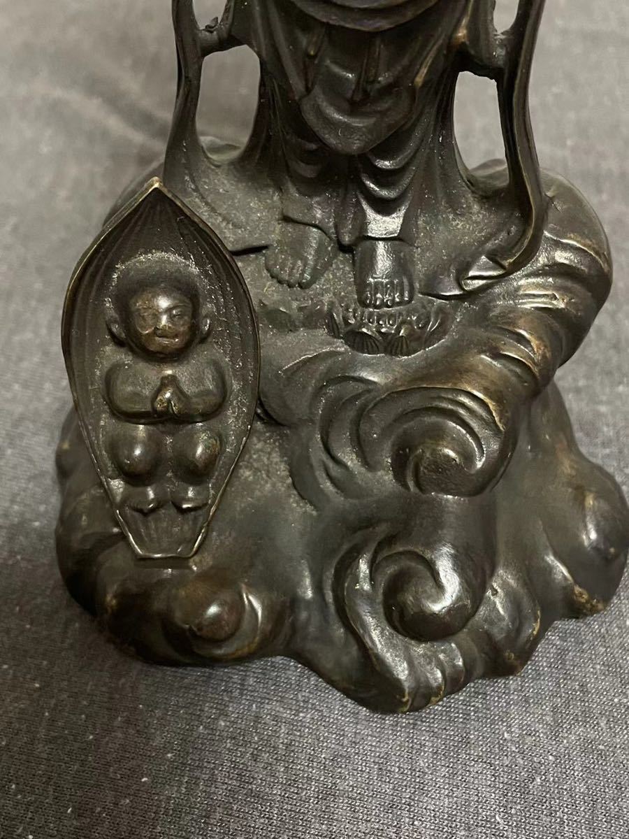 仏像 観音菩薩像 仏教美術 銅製
