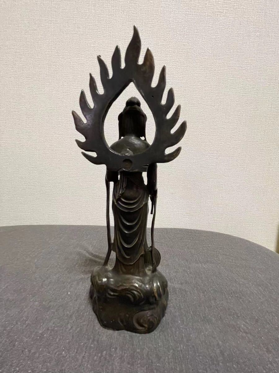仏像 観音菩薩像 仏教美術 銅製 _画像6